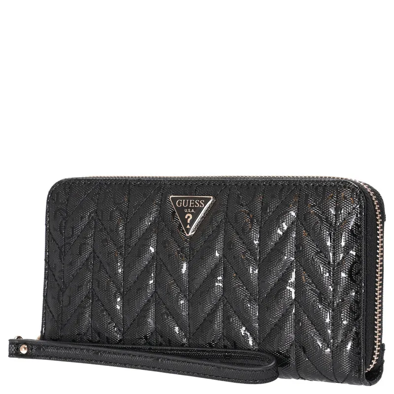Guess Stacey SLG Large Zip - Cartera 12cc 21 cm (black)
