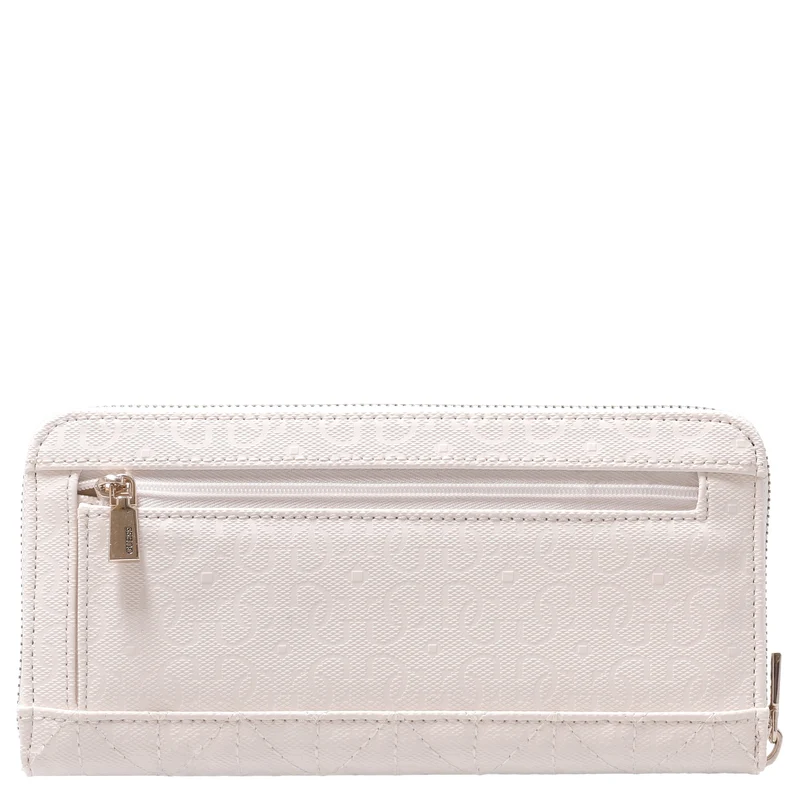 Guess Stacey SLG Large Zip - Cartera 12cc 21 cm (off white)