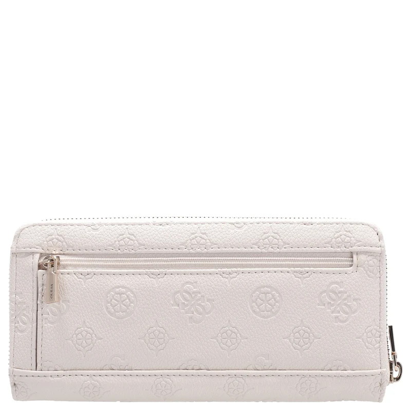 Guess Ella Logo SLG Large Zip - Cartera 12cc 20 cm (stone logo)