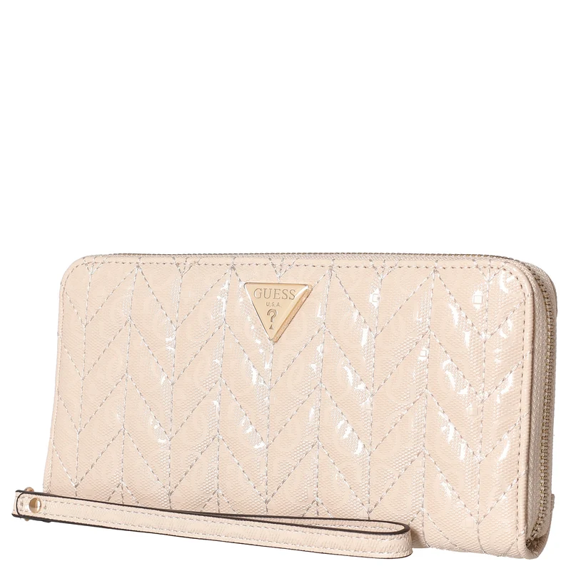 Guess Stacey SLG Large Zip - Cartera 12cc 21 cm (light beige)