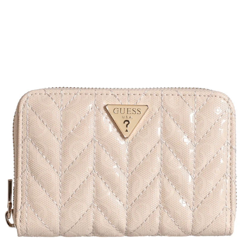 Guess Stacey SLG Medium Zip - Cartera 4cc 14 cm (light beige)