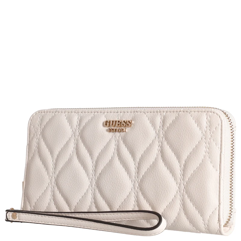 Guess Maxine SLG Large Zip - Cartera 12cc 20.5 cm (off white)