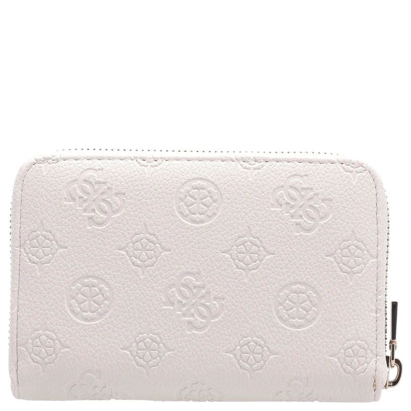 Guess Ella Logo SLG Medium Zip - Cartera 4cc 14 cm (stone logo)