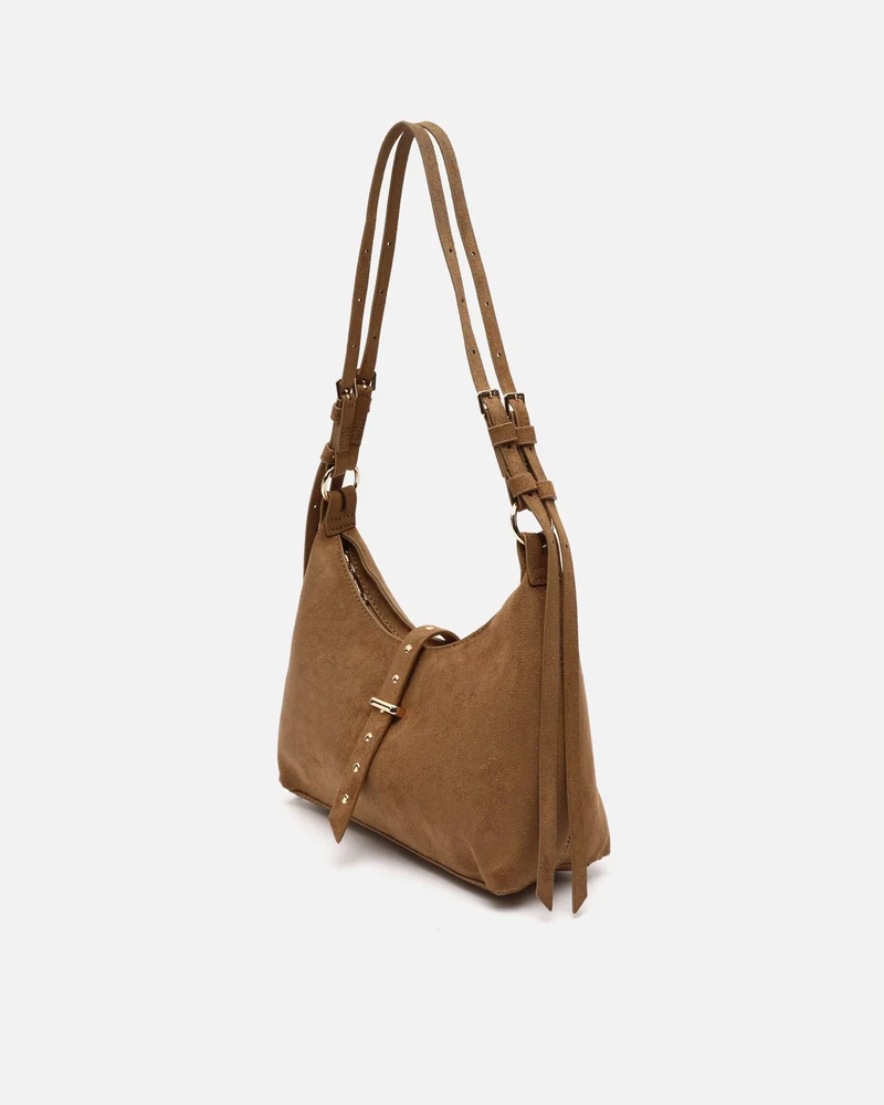 Belly bolso de hombro pequeño efecto ante