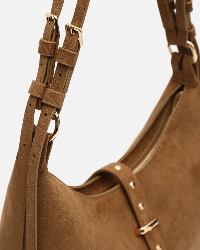 Belly bolso de hombro pequeño efecto ante