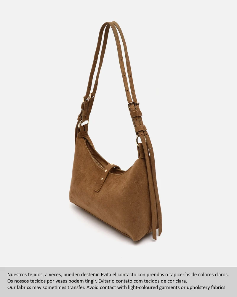 Belly bolso de hombro pequeño efecto ante