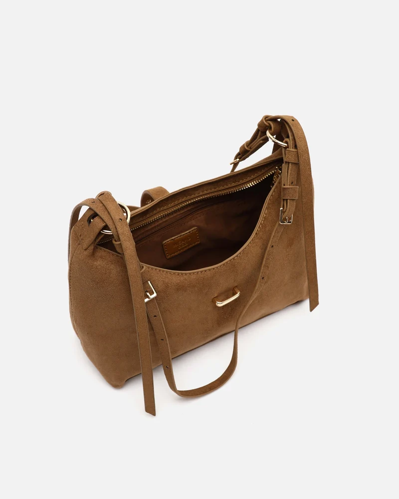 Belly bolso de hombro pequeño efecto ante