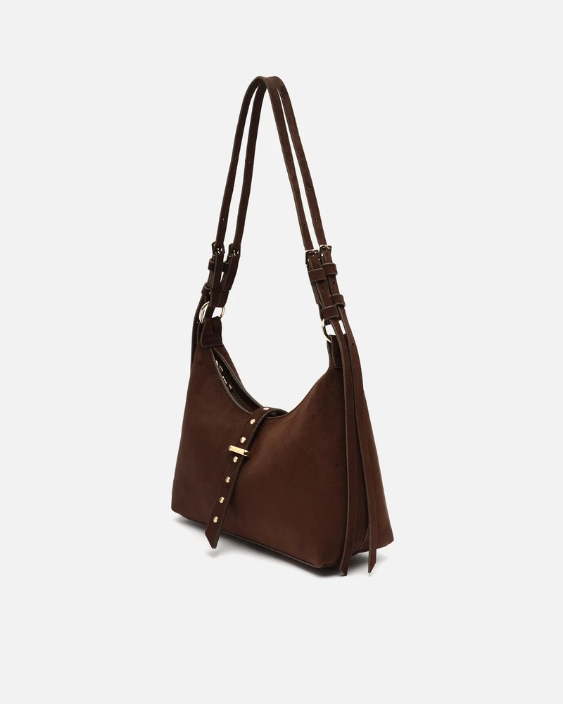 Belly bolso de hombro pequeño efecto ante