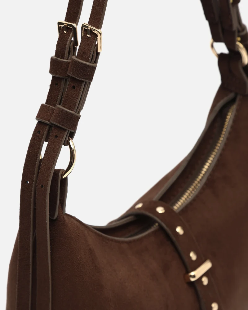 Belly bolso de hombro pequeño efecto ante