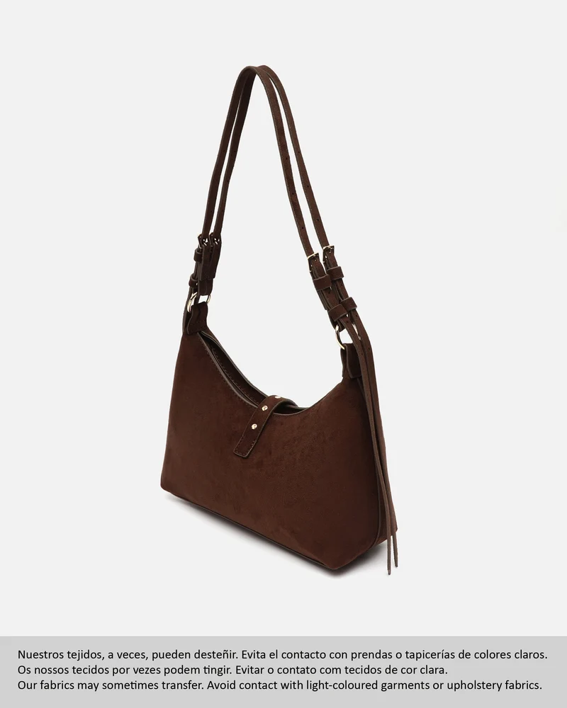 Belly bolso de hombro pequeño efecto ante