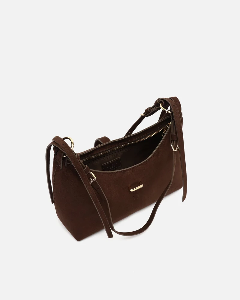 Belly bolso de hombro pequeño efecto ante