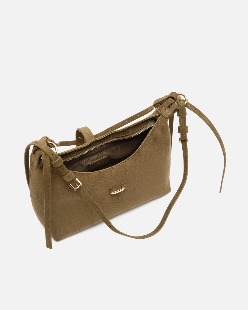 Belly bolso de hombro pequeño efecto ante