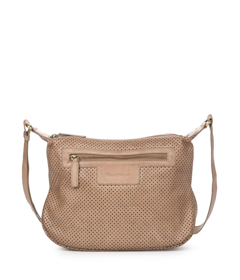 Bandolera grande de piel THB Hole