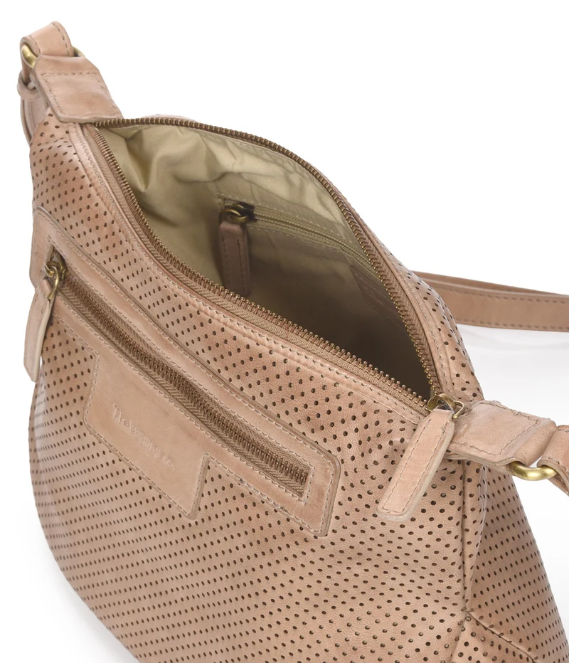 Bandolera grande de piel THB Hole