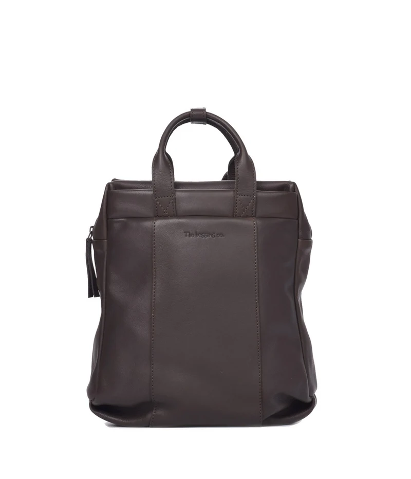 Mochila pequeña de piel THB Triple