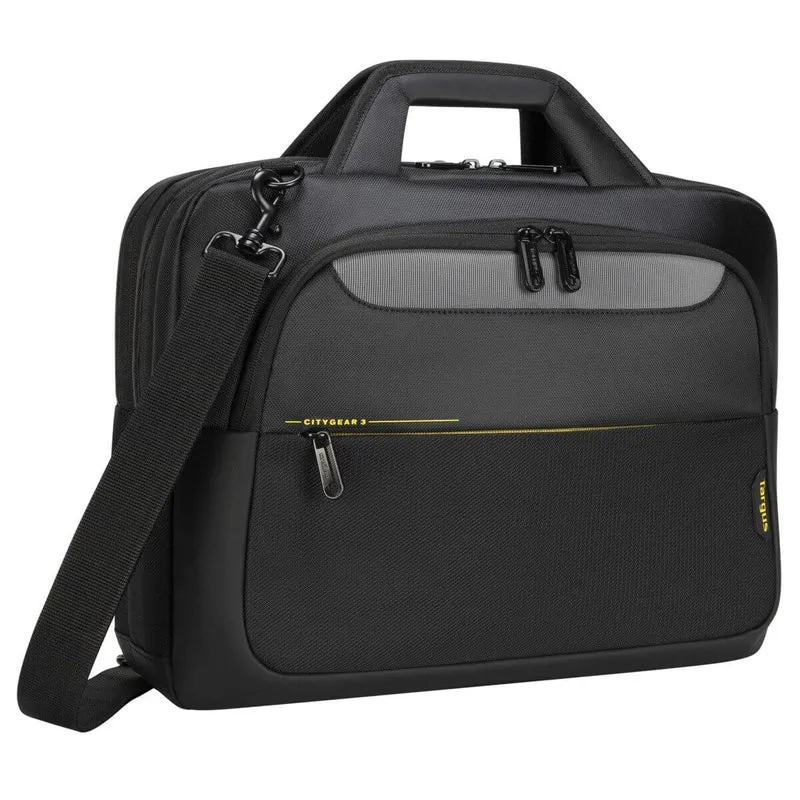 Maletín para portátil de entre 14 y 15,6 pulgadas con cierre superior CityGear - Negro