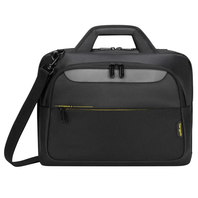 Maletín para portátil de entre 14 y 15,6 pulgadas con cierre superior CityGear - Negro