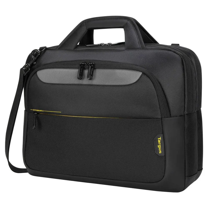 Maletín para portátil de entre 14 y 15,6 pulgadas con cierre superior CityGear - Negro