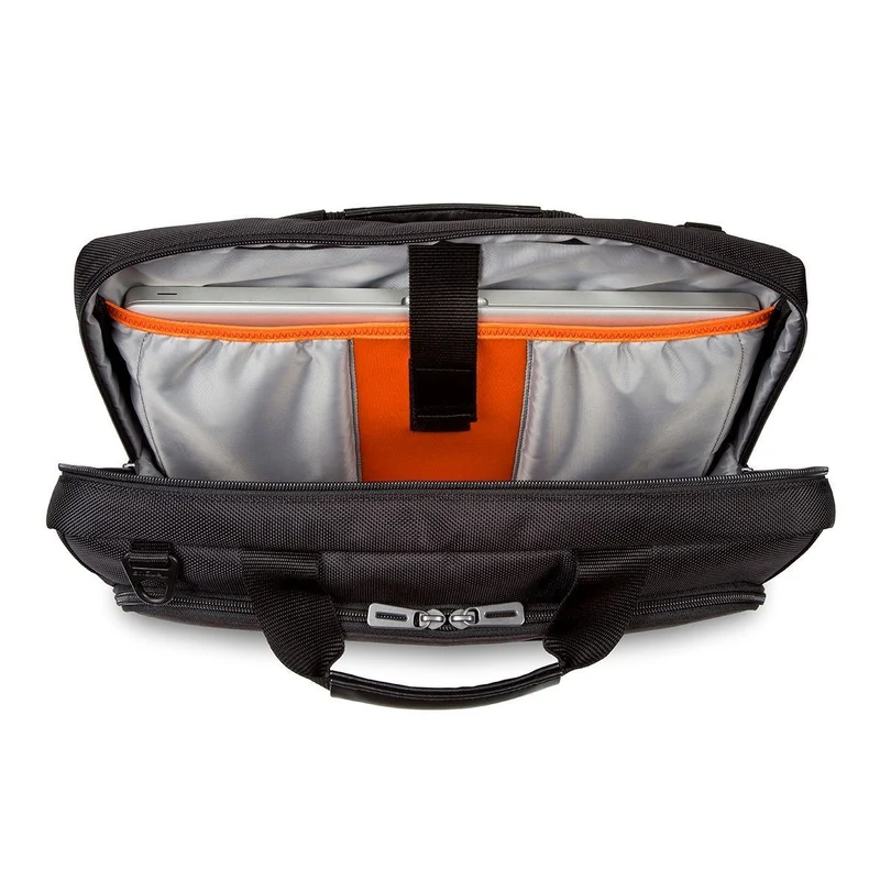 CitySmart 14,15,15.6” Slimline Topload Laptop Case – Negro/Gris