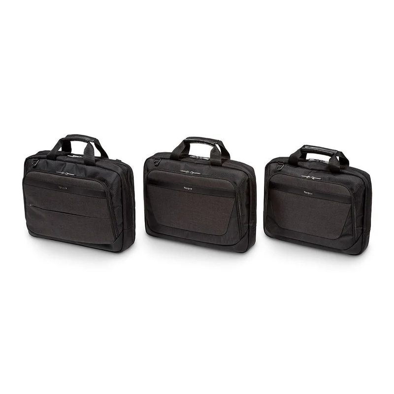 CitySmart 14,15,15.6” Slimline Topload Laptop Case – Negro/Gris