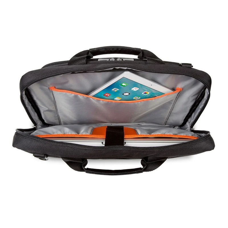 CitySmart 14,15,15.6” Slimline Topload Laptop Case – Negro/Gris