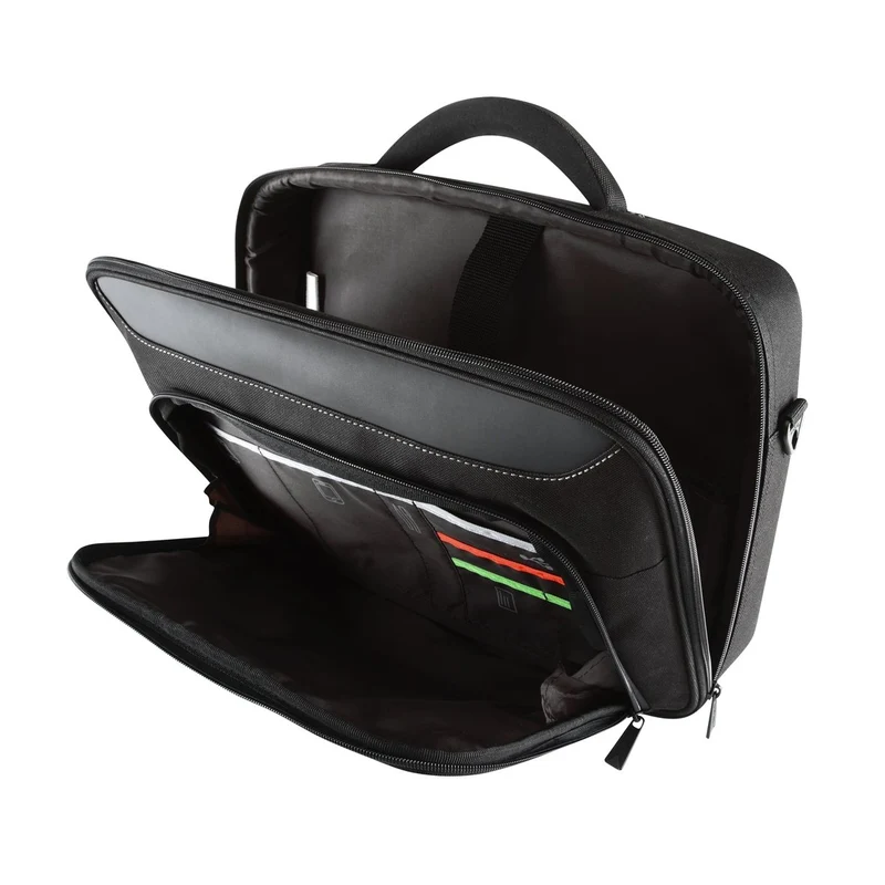 Maletín Clamshell Classic+ 15-15,6" - Negro/Rojo