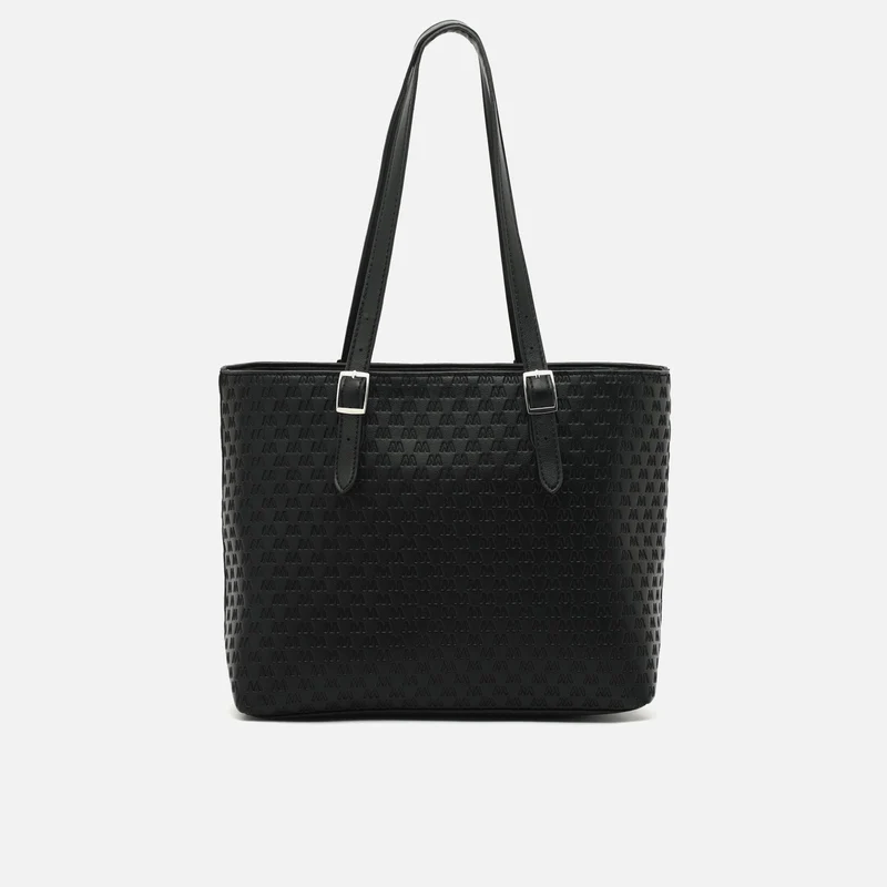 Misri bolso shopper grande con bolsillo para portátil (13") y estampado monogram ED.