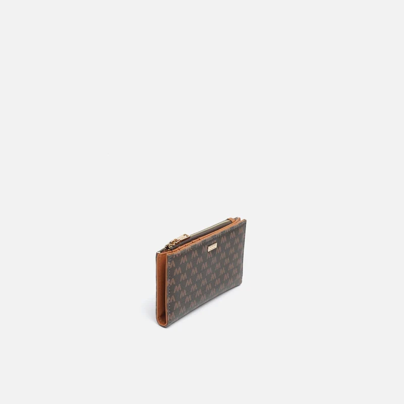 Monogram monedero pequeño con estampado monogram