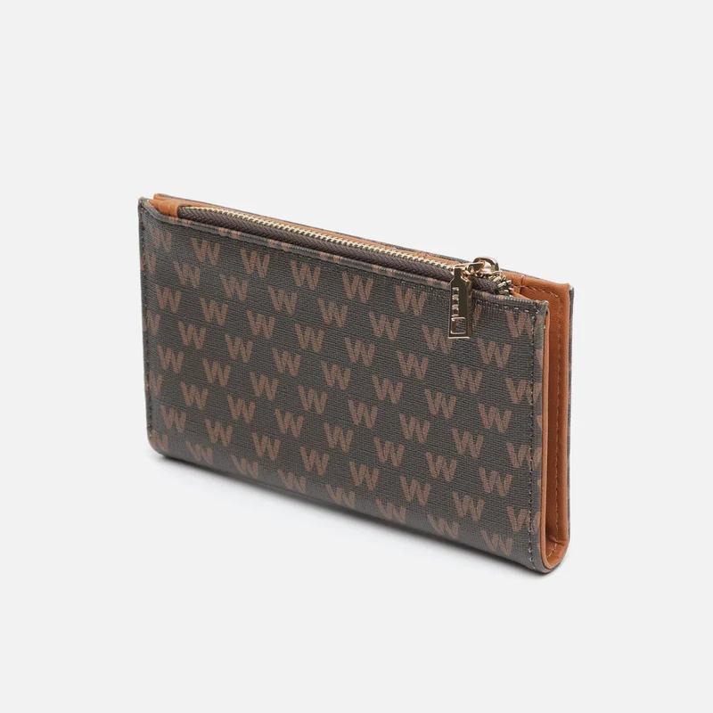 Monogram monedero pequeño con estampado monogram