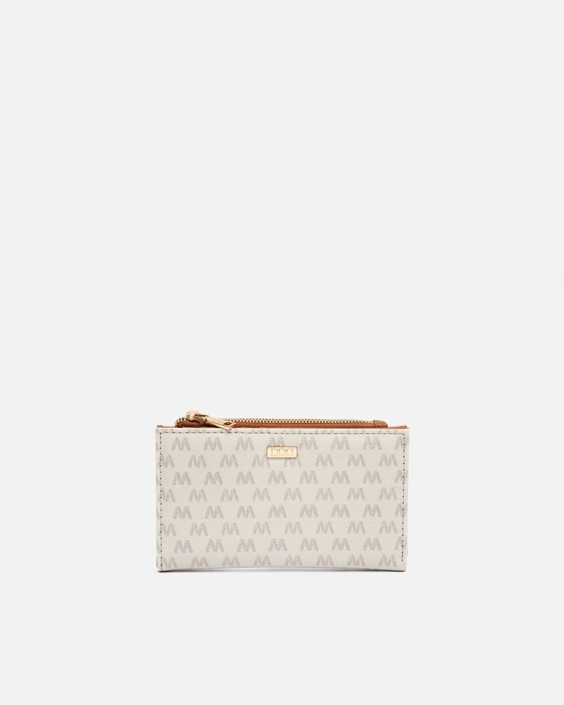 Monogram monedero pequeño con estampado monogram