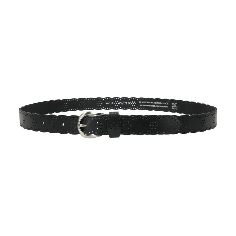 Cinturón De Piel Picado Zenia Mujer