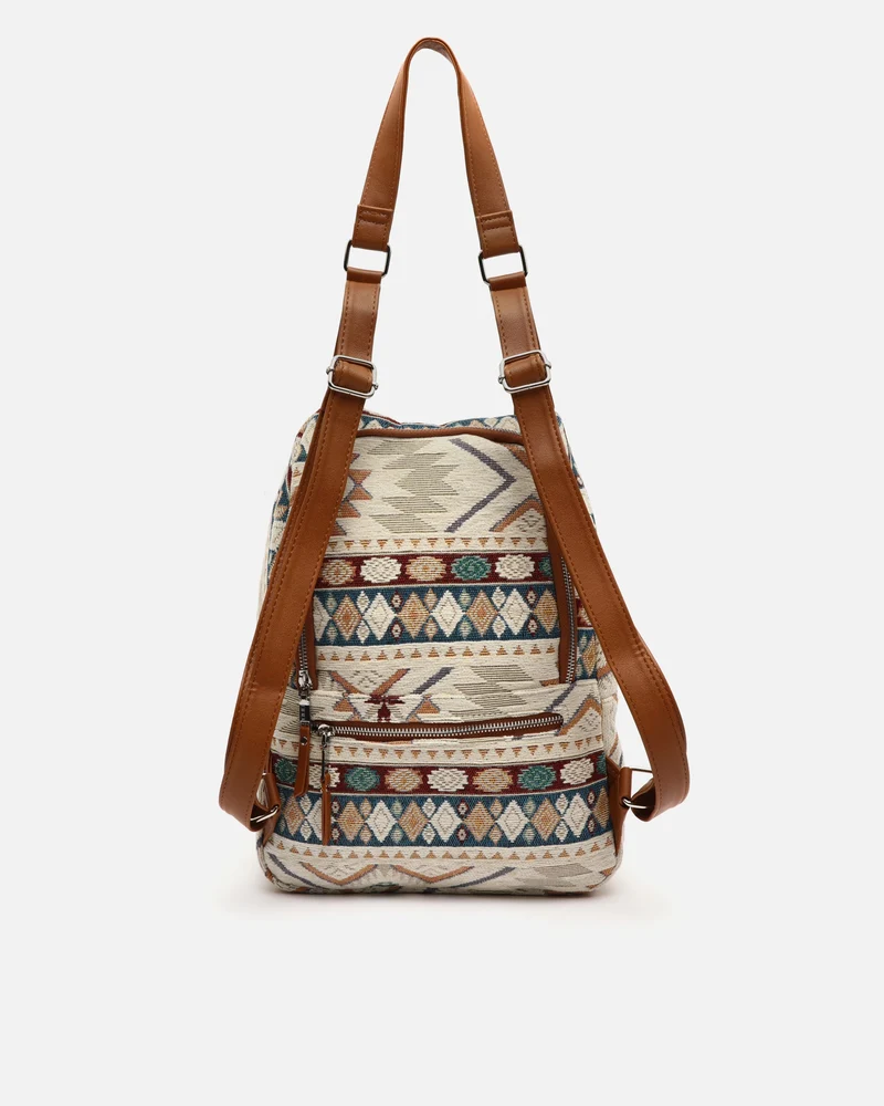 Tiani mochila antirrobo con estampado jacquard
