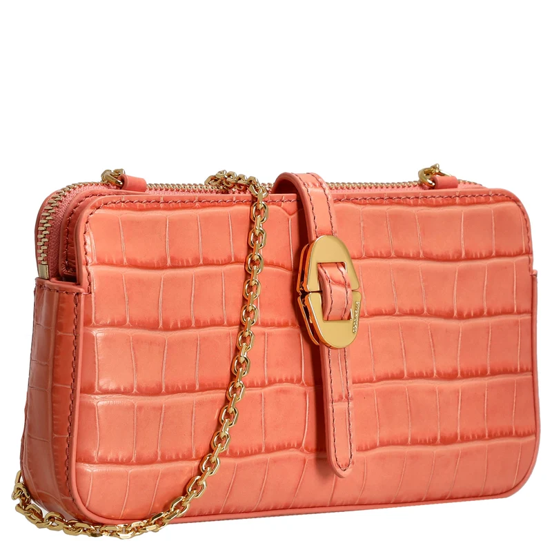 Coccinelle Mini Bag Croco Soft - Bolso bandolera 20 cm (geranium)