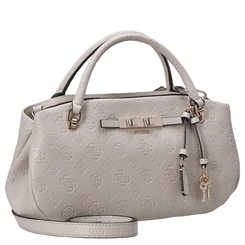 Guess Carmella 3 Comp Satchel - Bolso de mano 30 cm (bone logo)