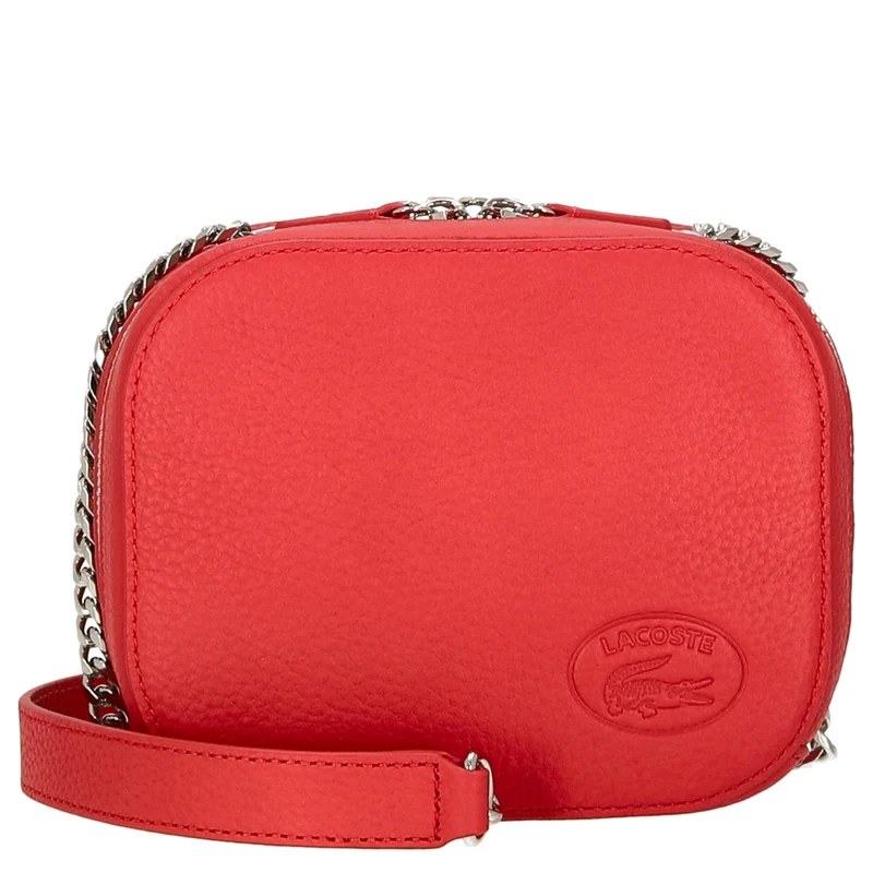 Lacoste Croco Crew - Bolso bandolera Leder 16 cm (pompier)