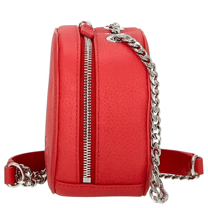 Lacoste Croco Crew - Bolso bandolera Leder 16 cm (pompier)