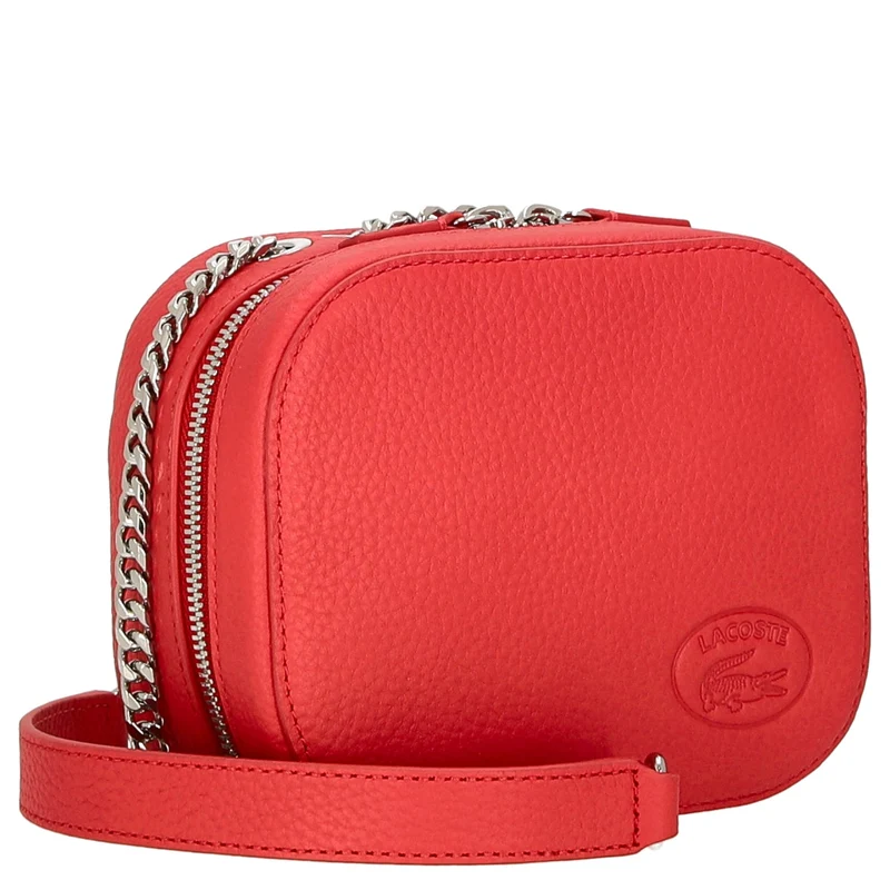 Lacoste Croco Crew - Bolso bandolera Leder 16 cm (pompier)