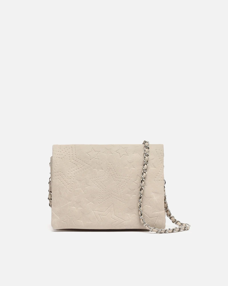 Startin bolso bandolera pequeño con solapa y grabado de estrellas