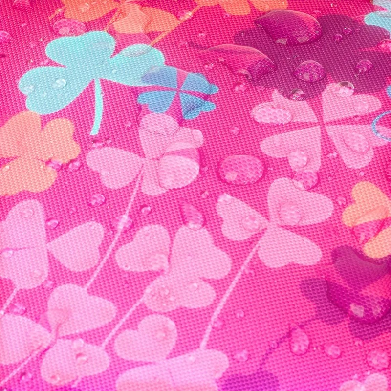 Neceser Escolar Gabol Clover Fucsia Estampado para Niña