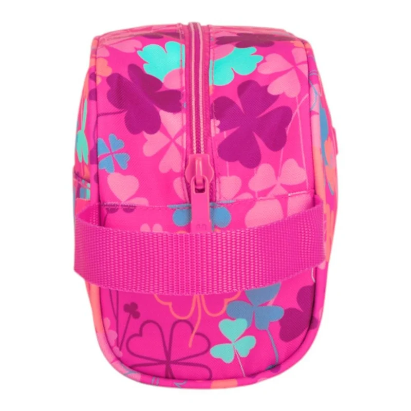 Neceser Escolar Gabol Clover Fucsia Estampado para Niña