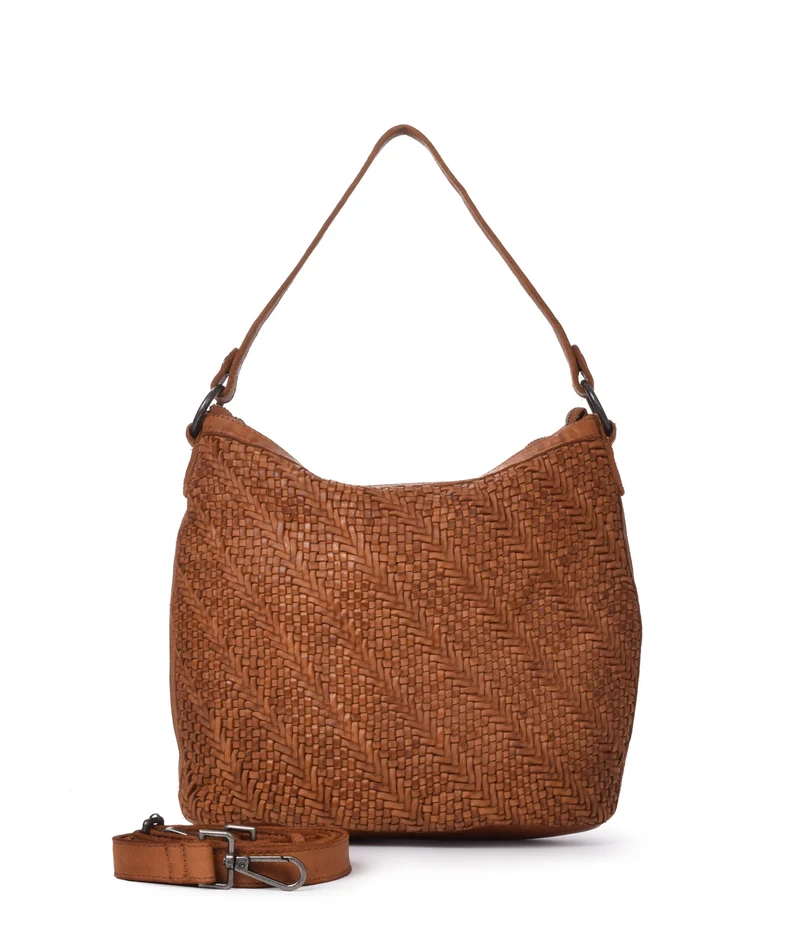 Bolso de hombro de piel THB Plow
