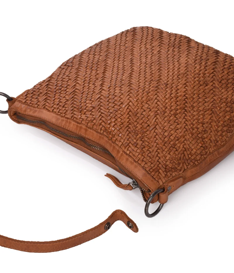 Bolso de hombro de piel THB Plow