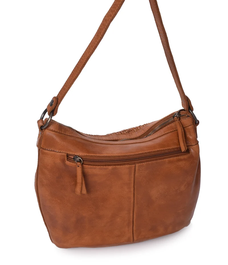 Bolso de hombro de piel THB Plow