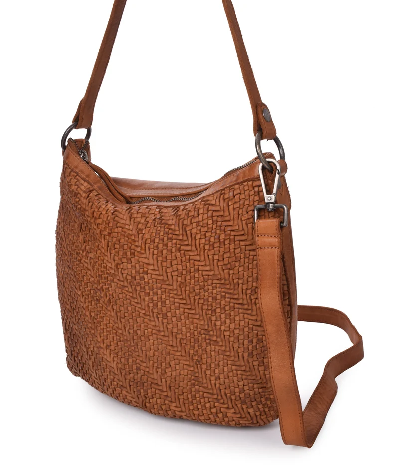 Bolso de hombro de piel THB Plow