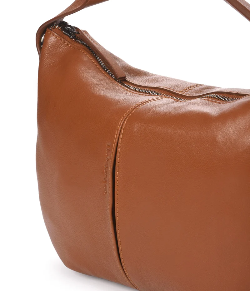 Bolso de mano pequeña de piel THB Slash