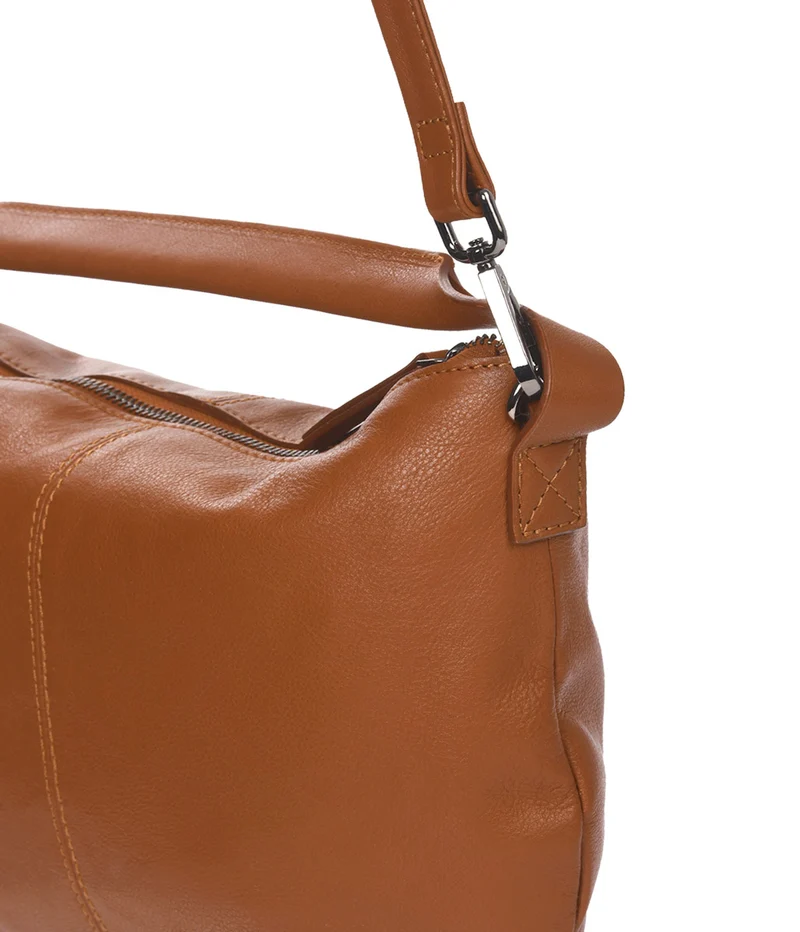 Bolso de mano pequeña de piel THB Slash