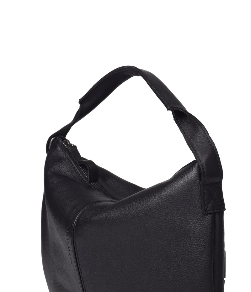 Bolso de mano pequeña de piel THB Slash
