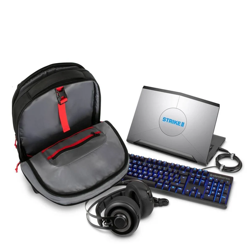 Mochila para juegos Strike II de 17,3" - Negra