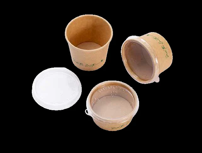 Salsera Cartón Kraft 120ml + Tapa rPet