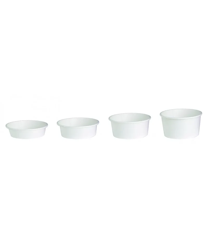 Ensaladera Blanca Cartón 1300 ml + Tapa rPET Antivaho (200 unid/caja) (exclusivo online)